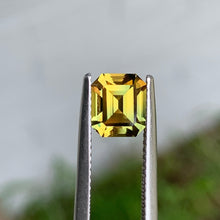 2.08ct Yellow Parti Sapphire, Emerald Shape