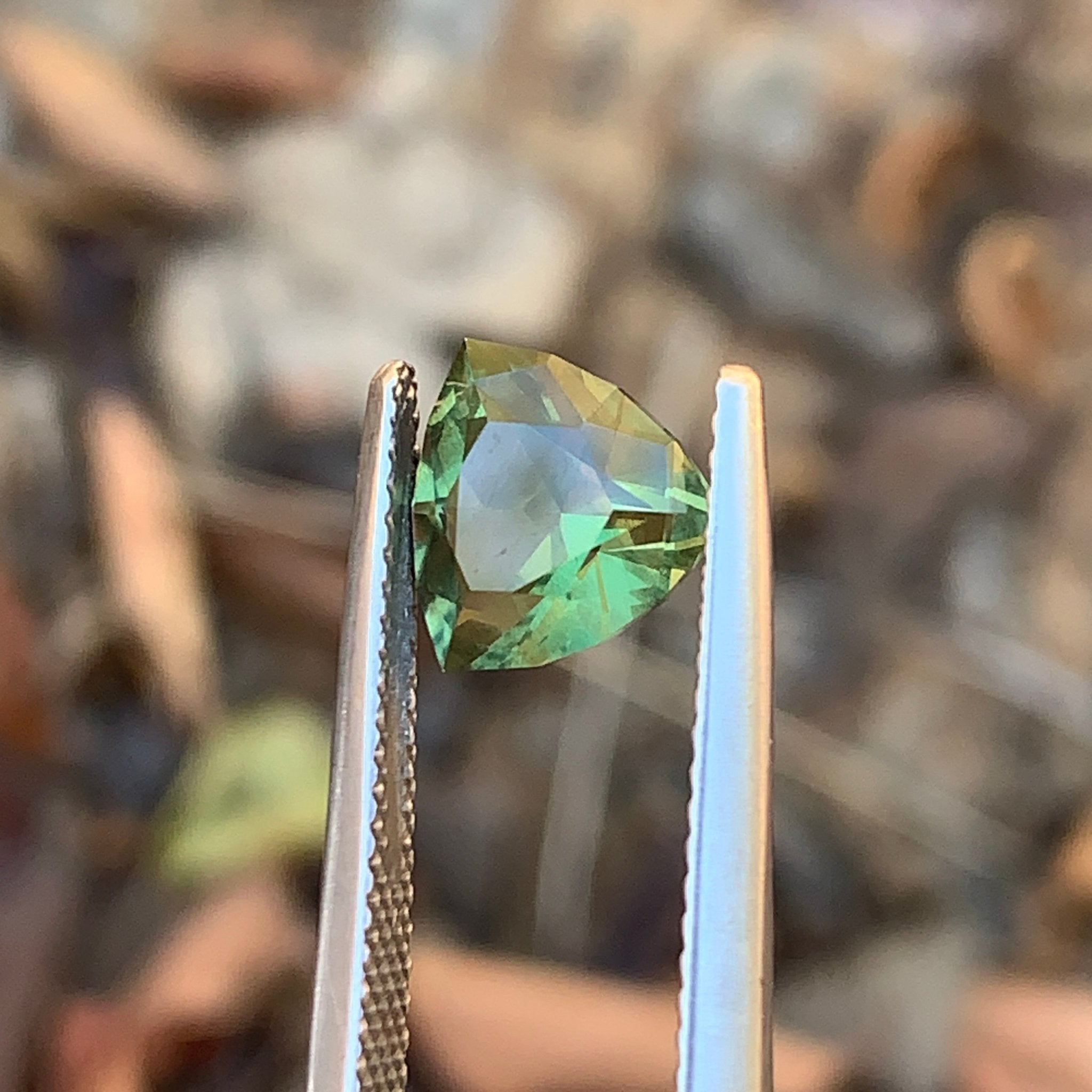 2.0ct Green Sapphire Trillion