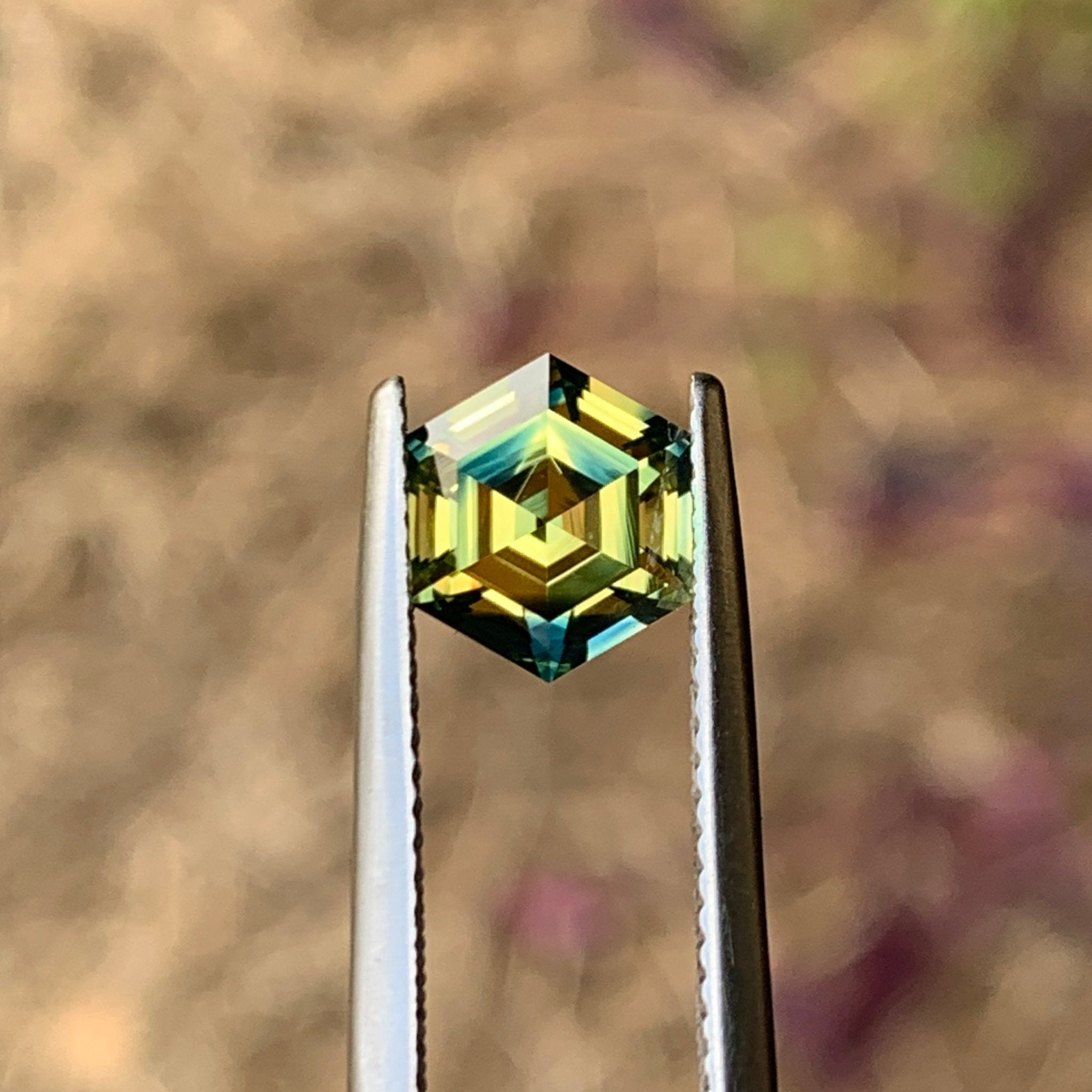 2.12ct Parti Sapphire, Hexagon
