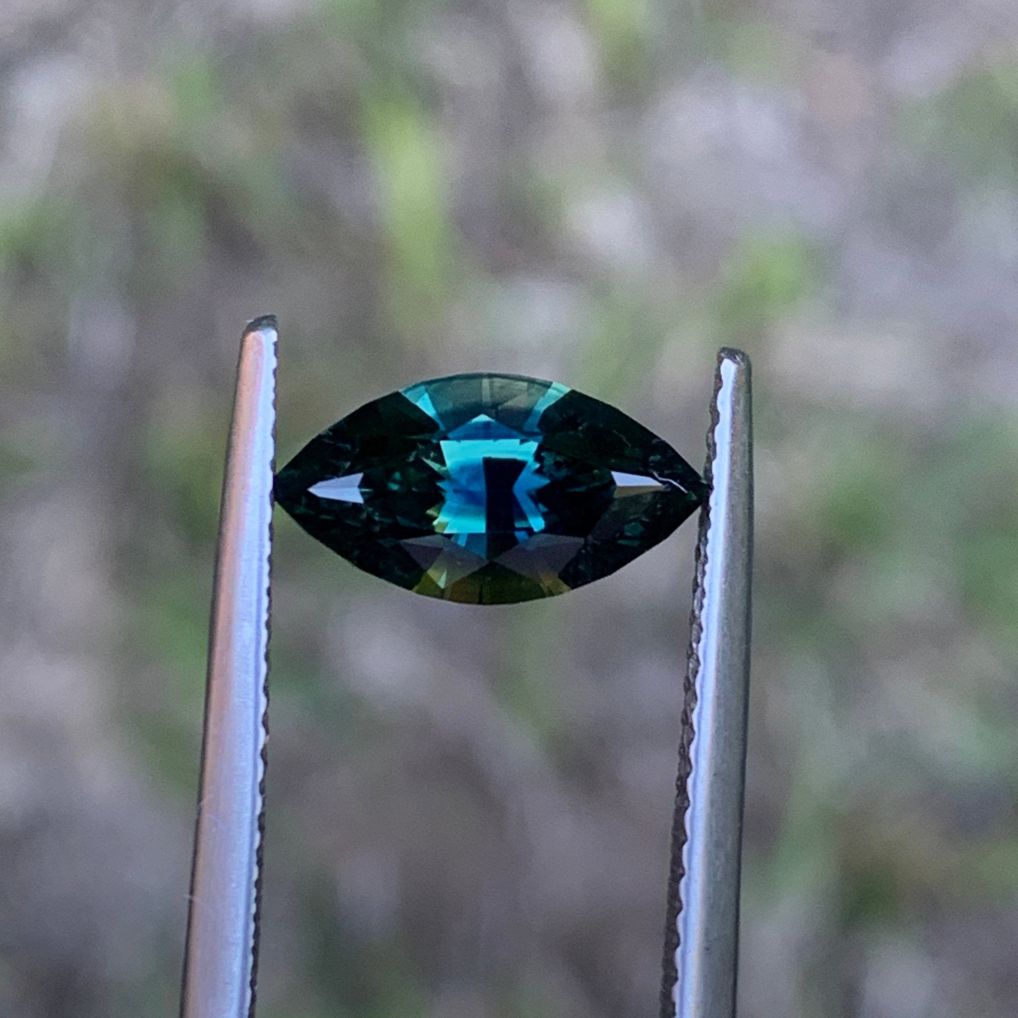 2.1ct Teal Marquise Sapphire