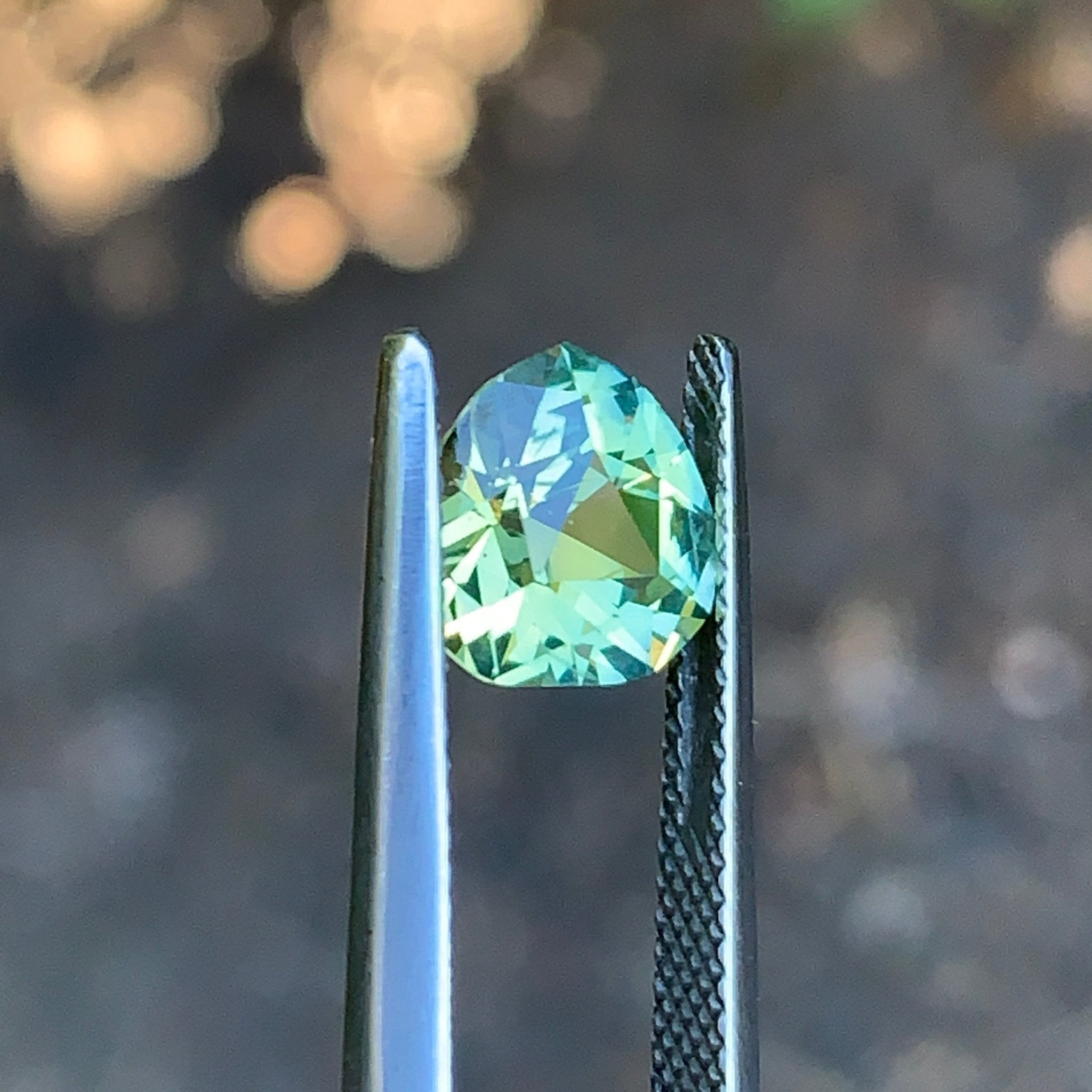 2.22ct Light Green Sapphire Heart