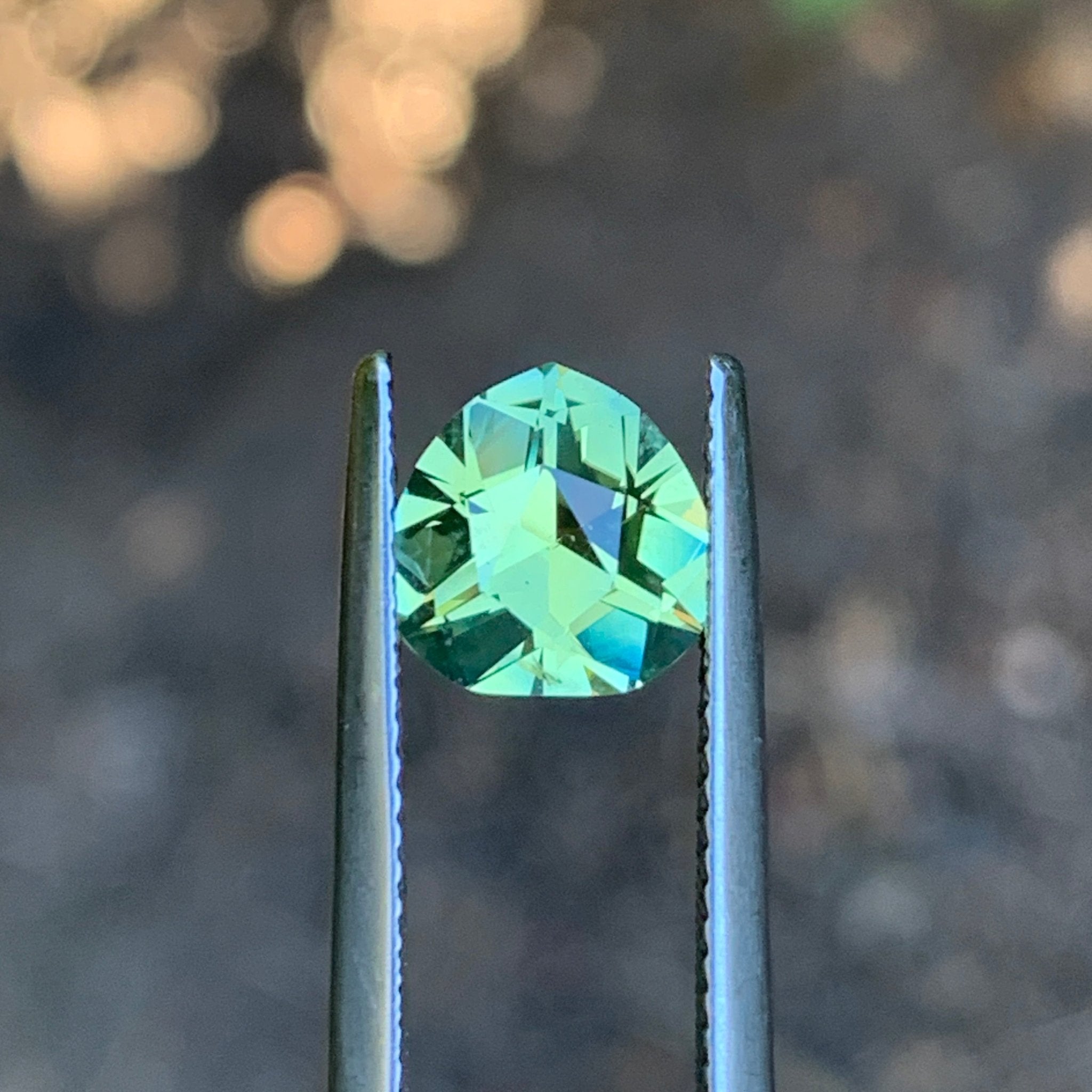 2.22ct Light Green Sapphire Heart