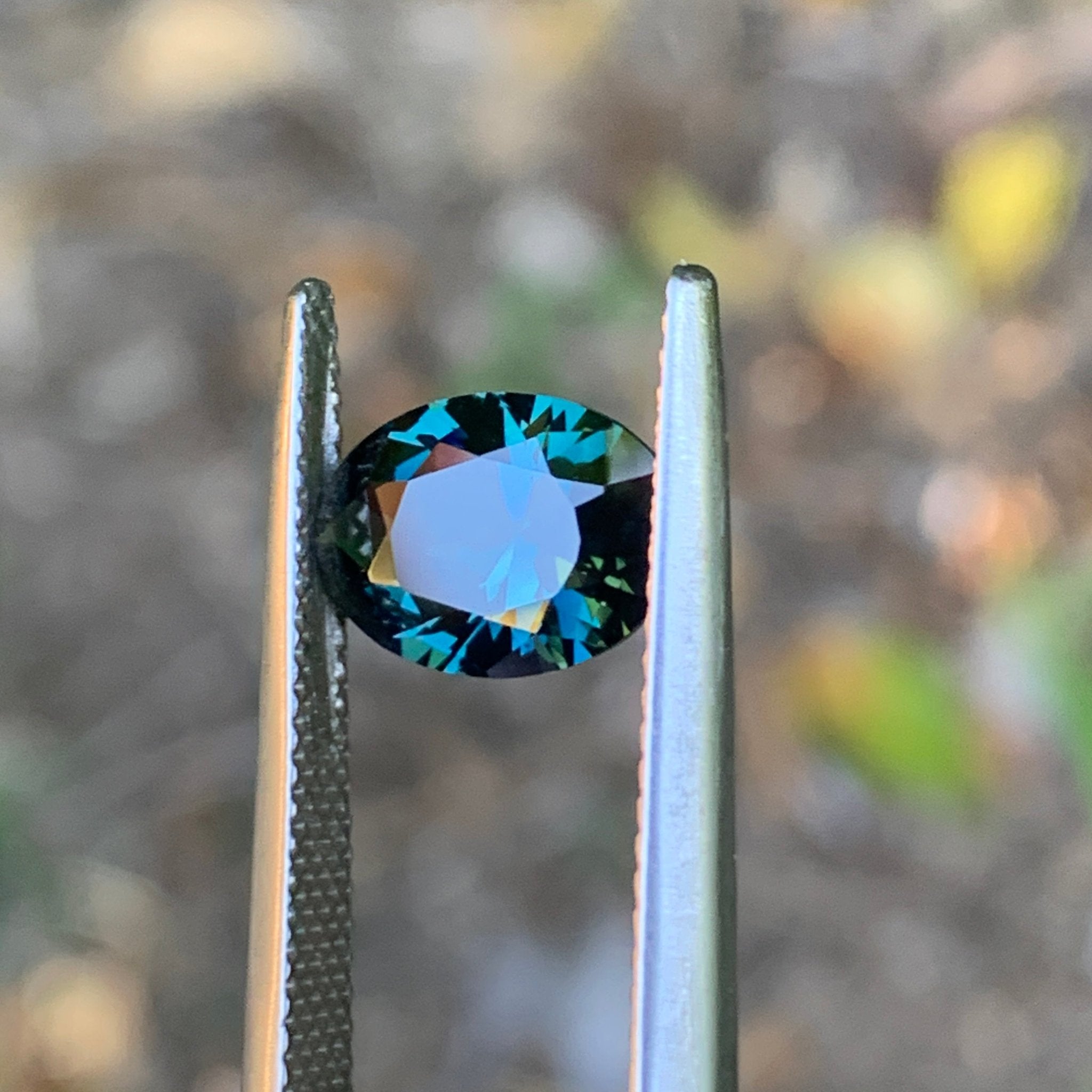 2.2ct Teal Blue Sapphire Oval