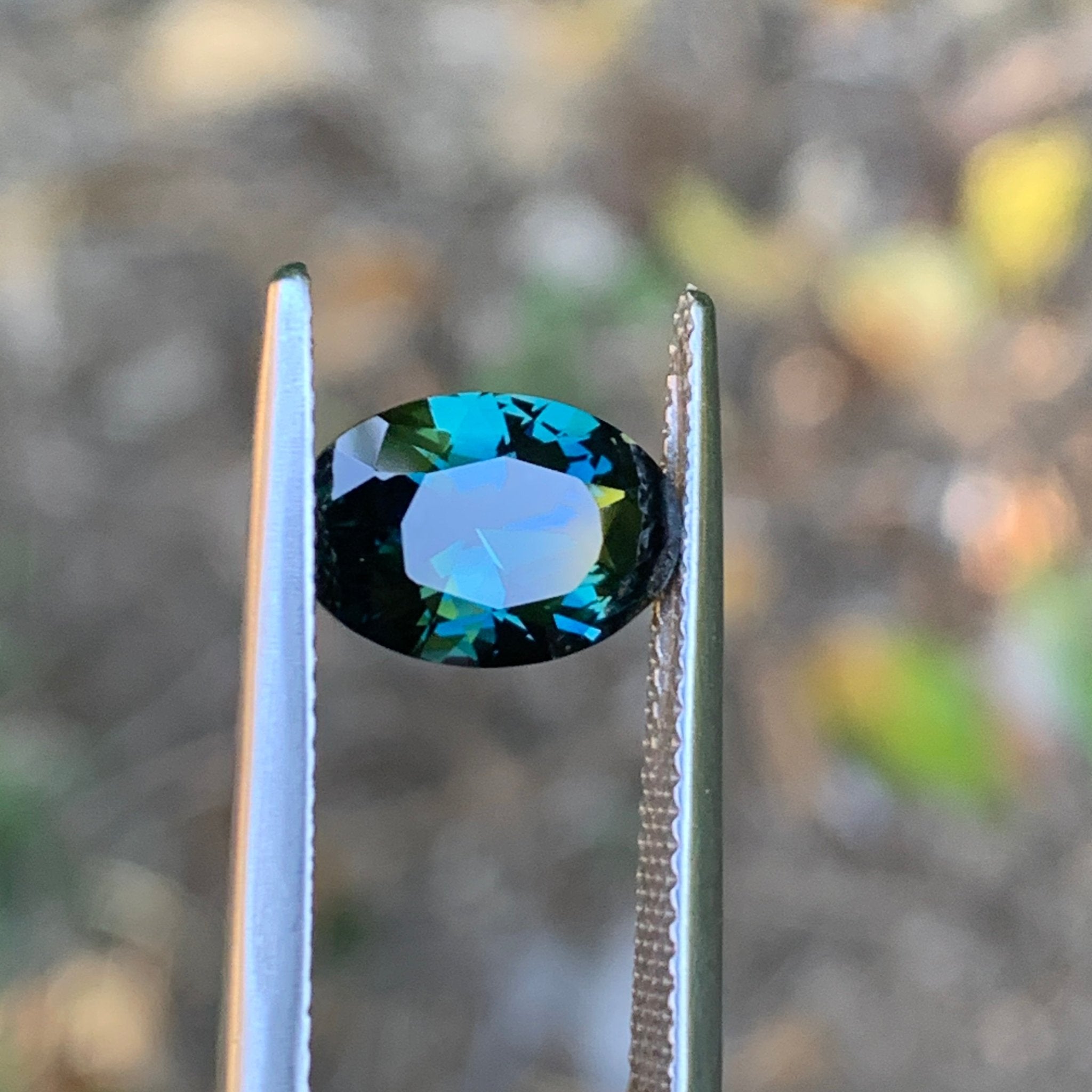 2.2ct Teal Blue Sapphire Oval