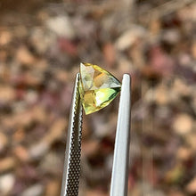 2.2ct Yellow Parti Sapphire Trillion