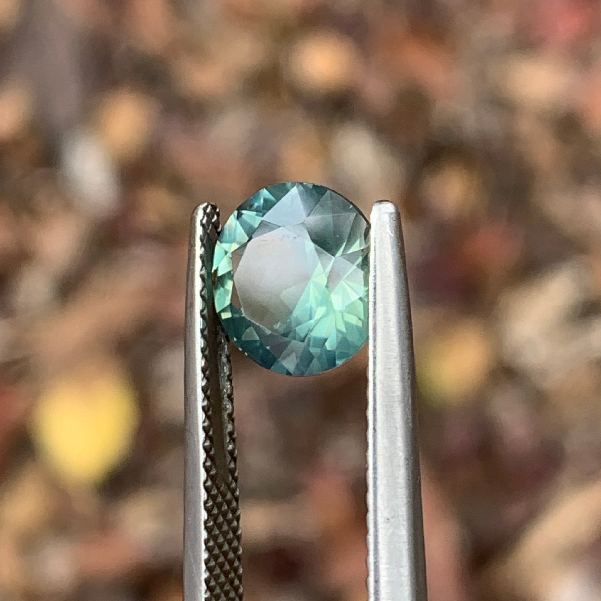 2.44ct Seafoam Green Sapphire Round