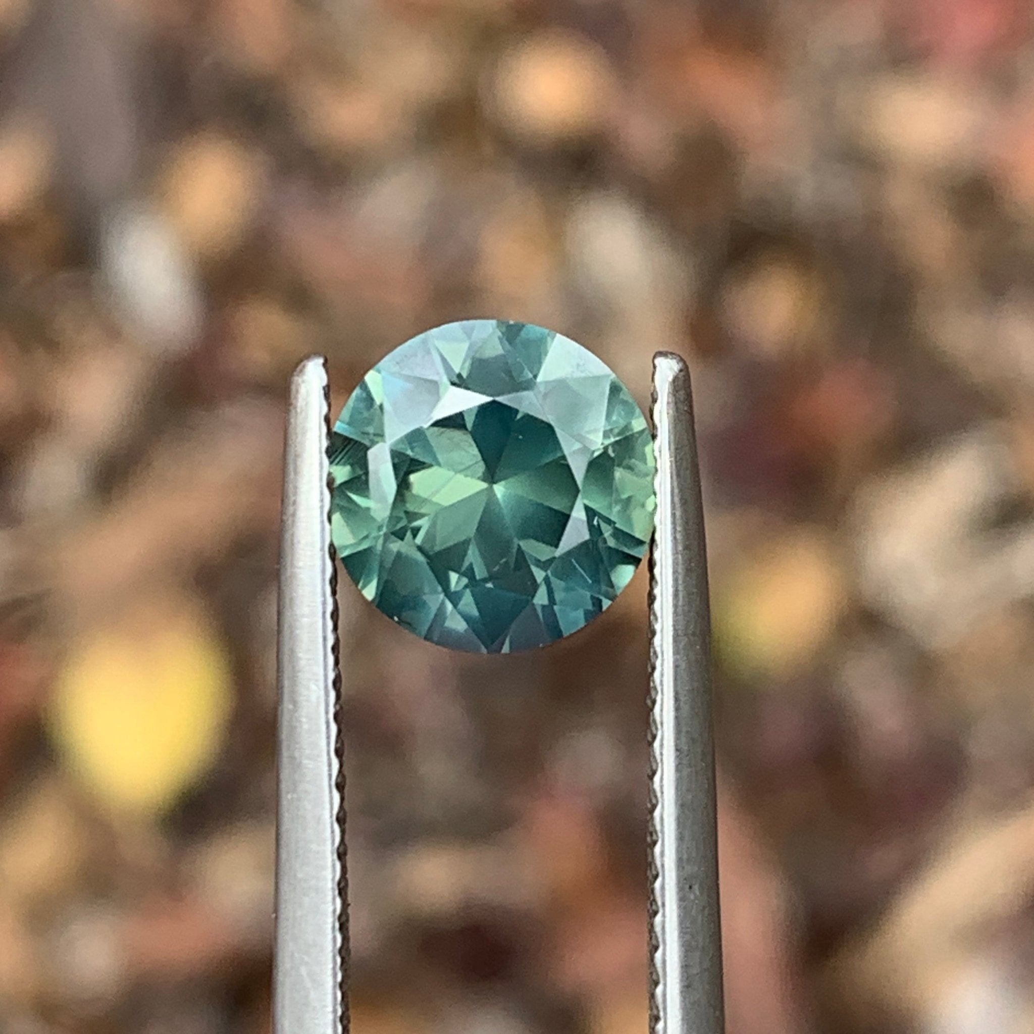 2.44ct Seafoam Green Sapphire Round