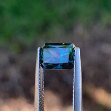 2.45ct Teal Blue Sapphire, Rectangular