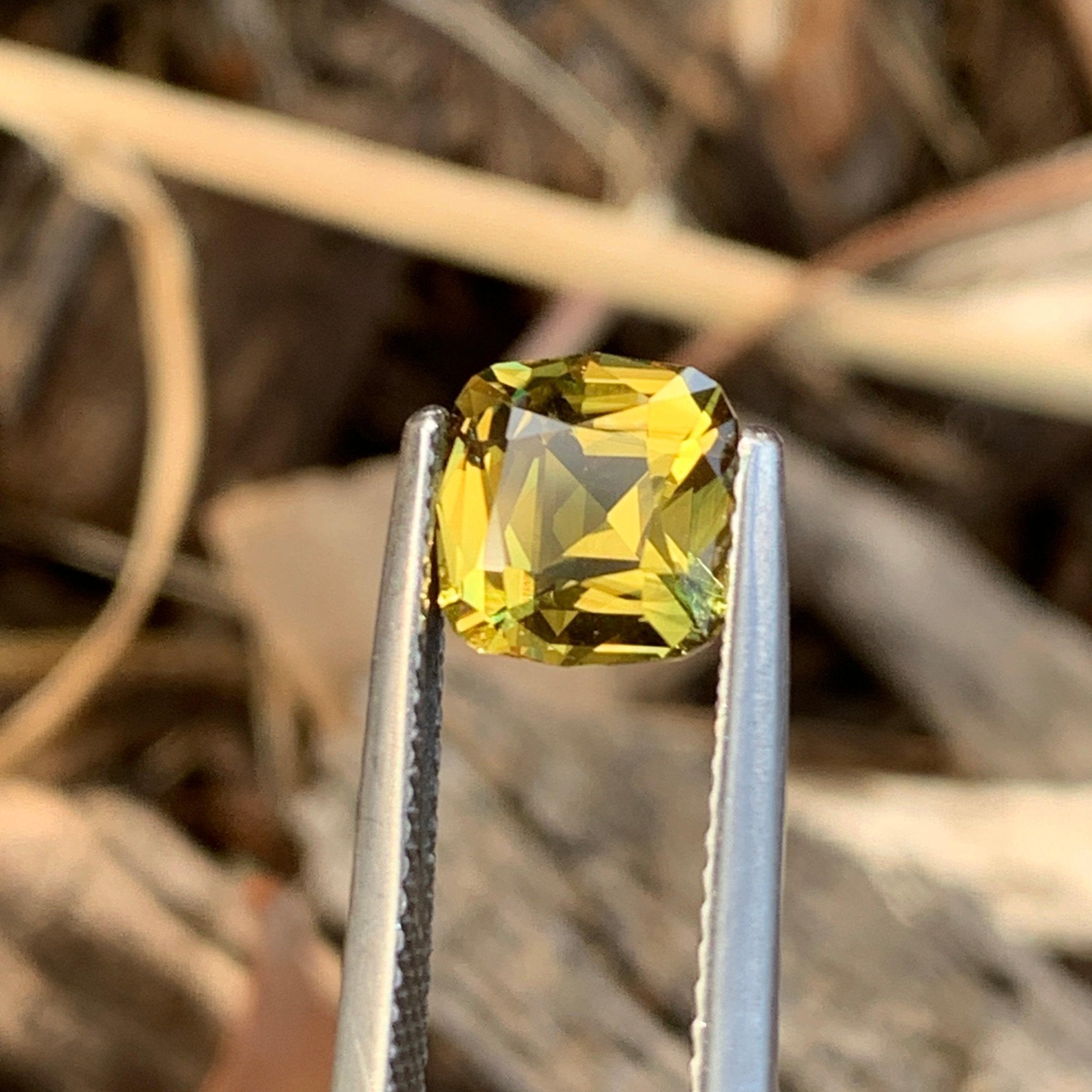 2.45ct Yellow Sapphire Cushion