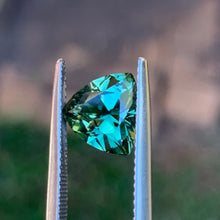 2.4ct Blue Green Sapphire, Trillion