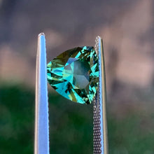 2.4ct Blue Green Sapphire, Trillion