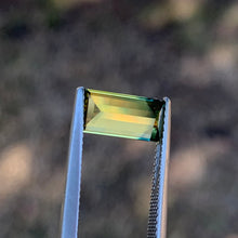 2.52ct Yellow Green Parti Sapphire, Baguette