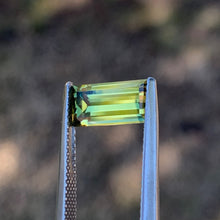 2.52ct Yellow Green Parti Sapphire, Baguette