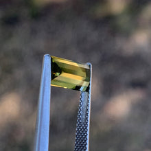 2.52ct Yellow Green Parti Sapphire, Baguette