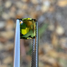 2.56ct Greenish Yellow Sapphire, Cushion