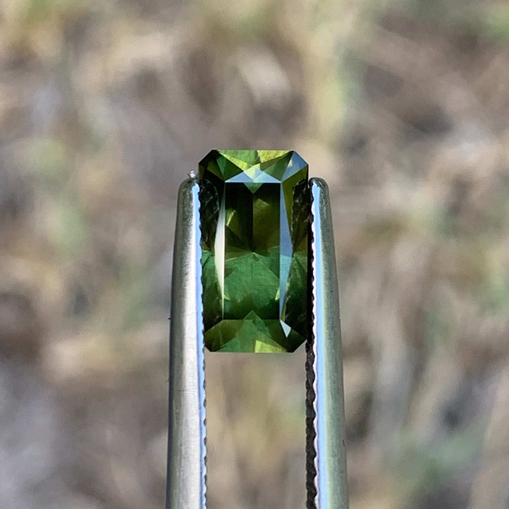 2.59ct Green Sapphire Rectangular