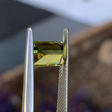 2.59ct Yellow Parti Sapphire, Emerald Shape