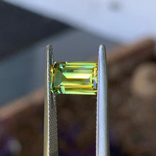 2.59ct Yellow Parti Sapphire, Emerald Shape