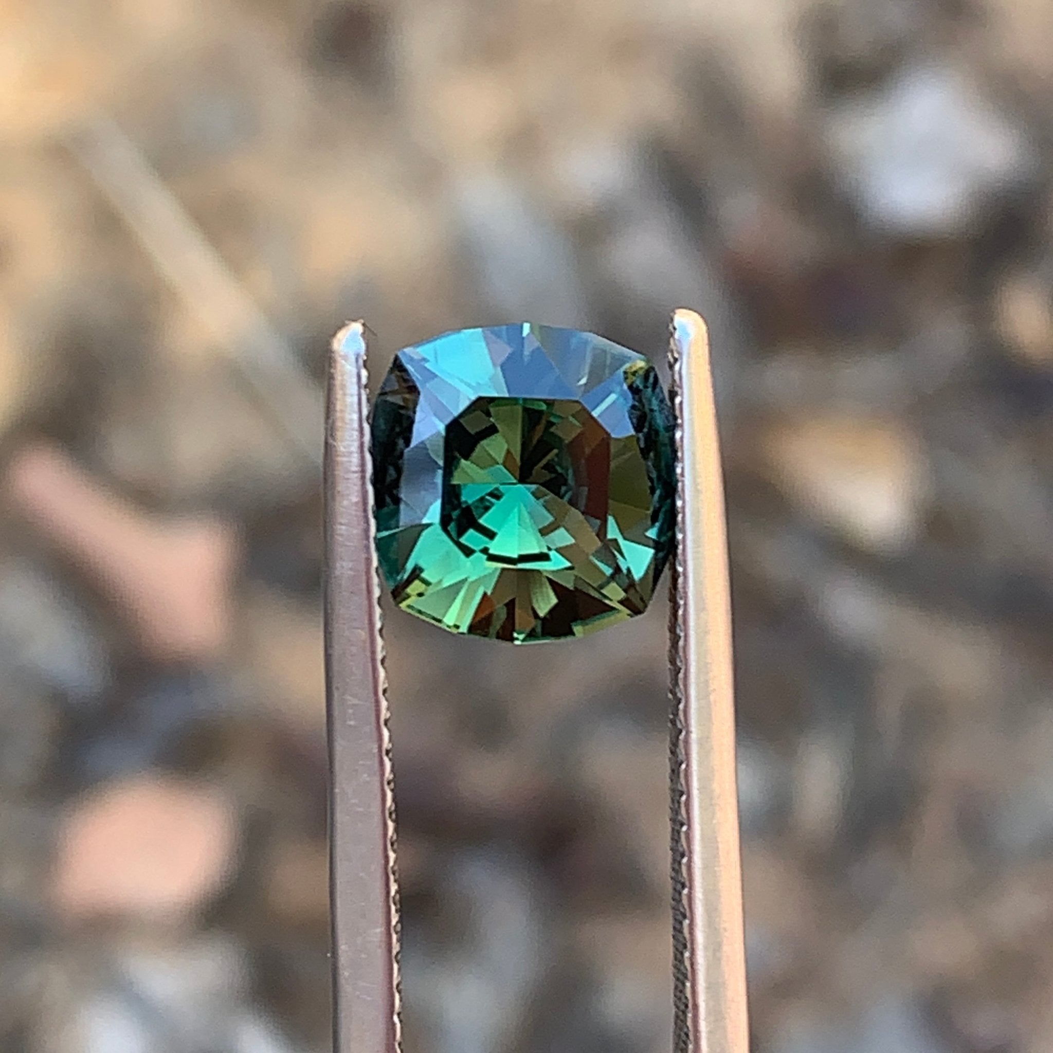 2.62ct Green Sapphire Cushion