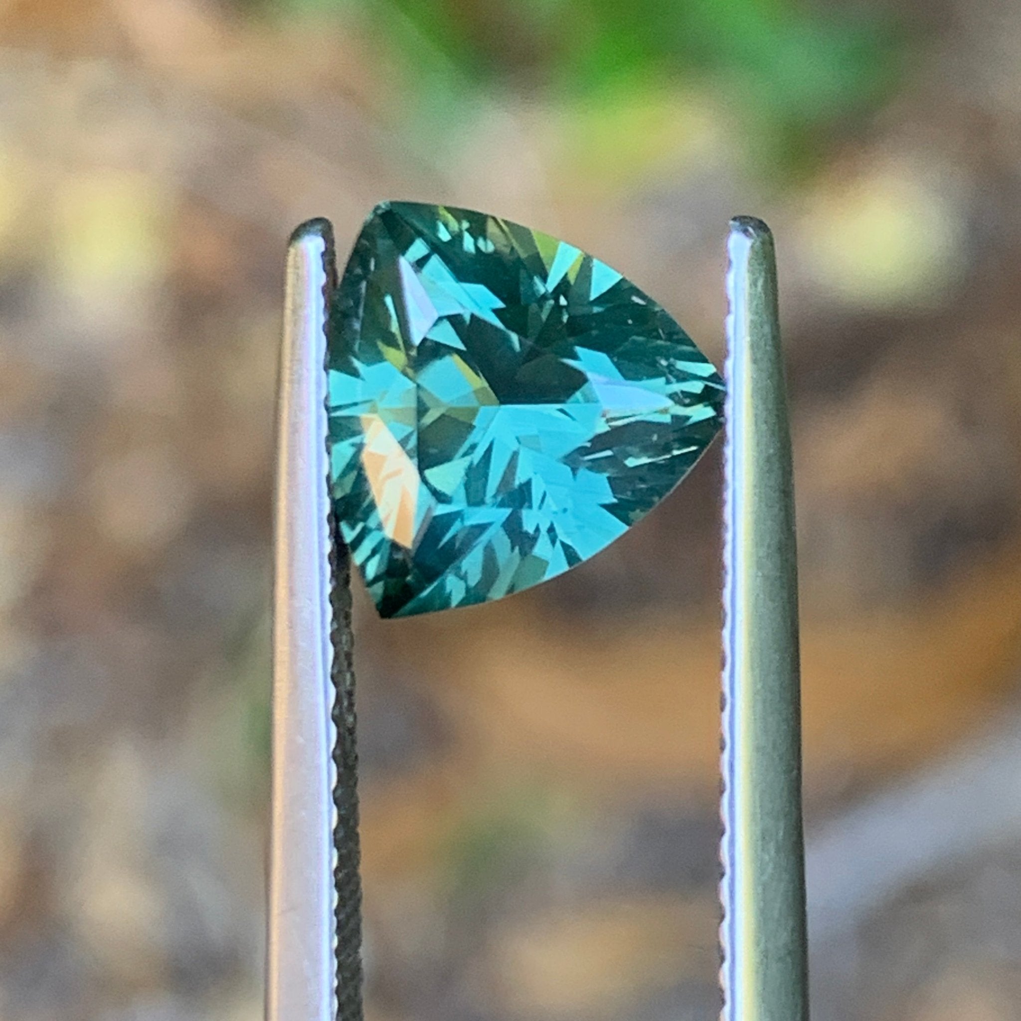 2.64ct Green Sapphire, Trillion