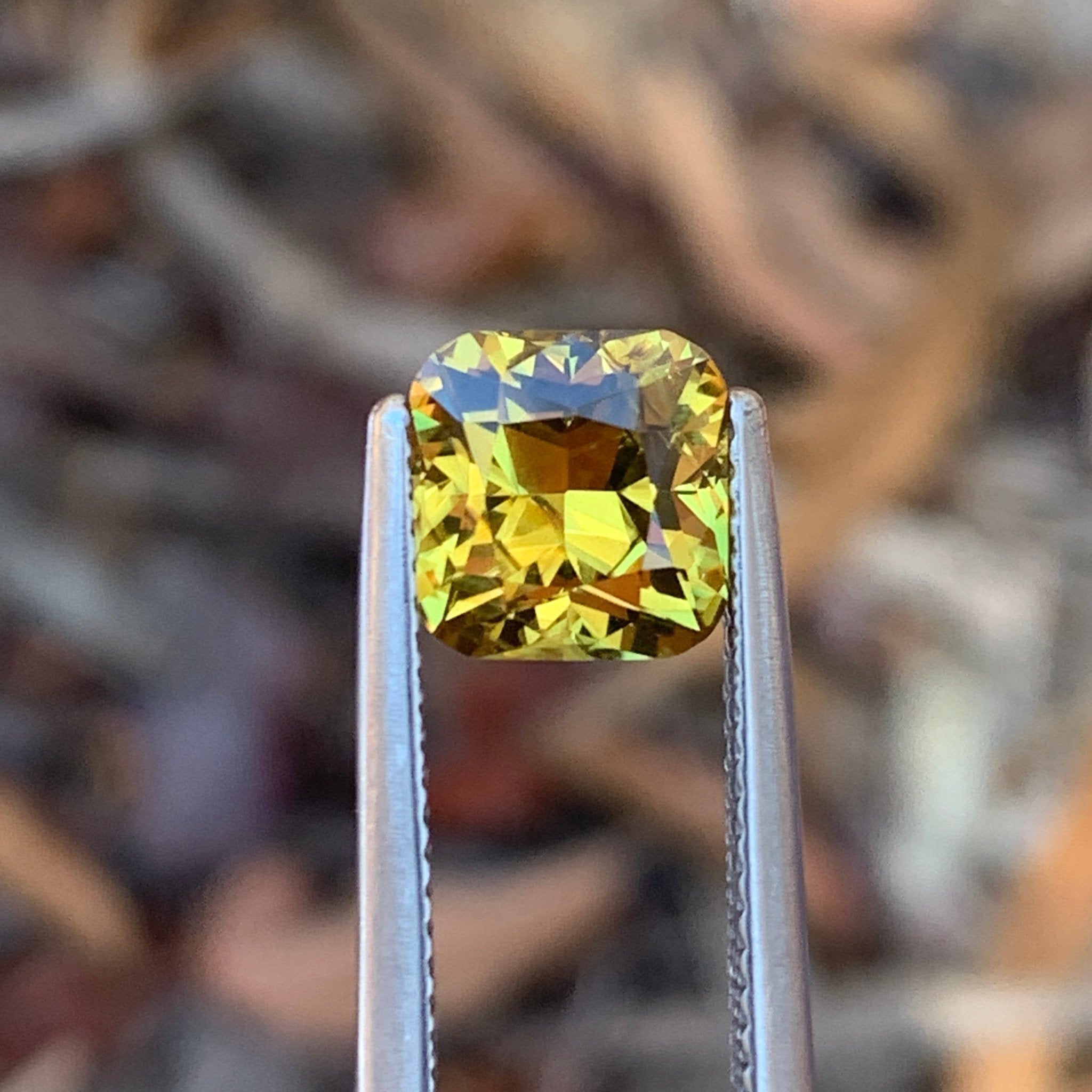 2.65ct Golden Yellow Sapphire Cushion