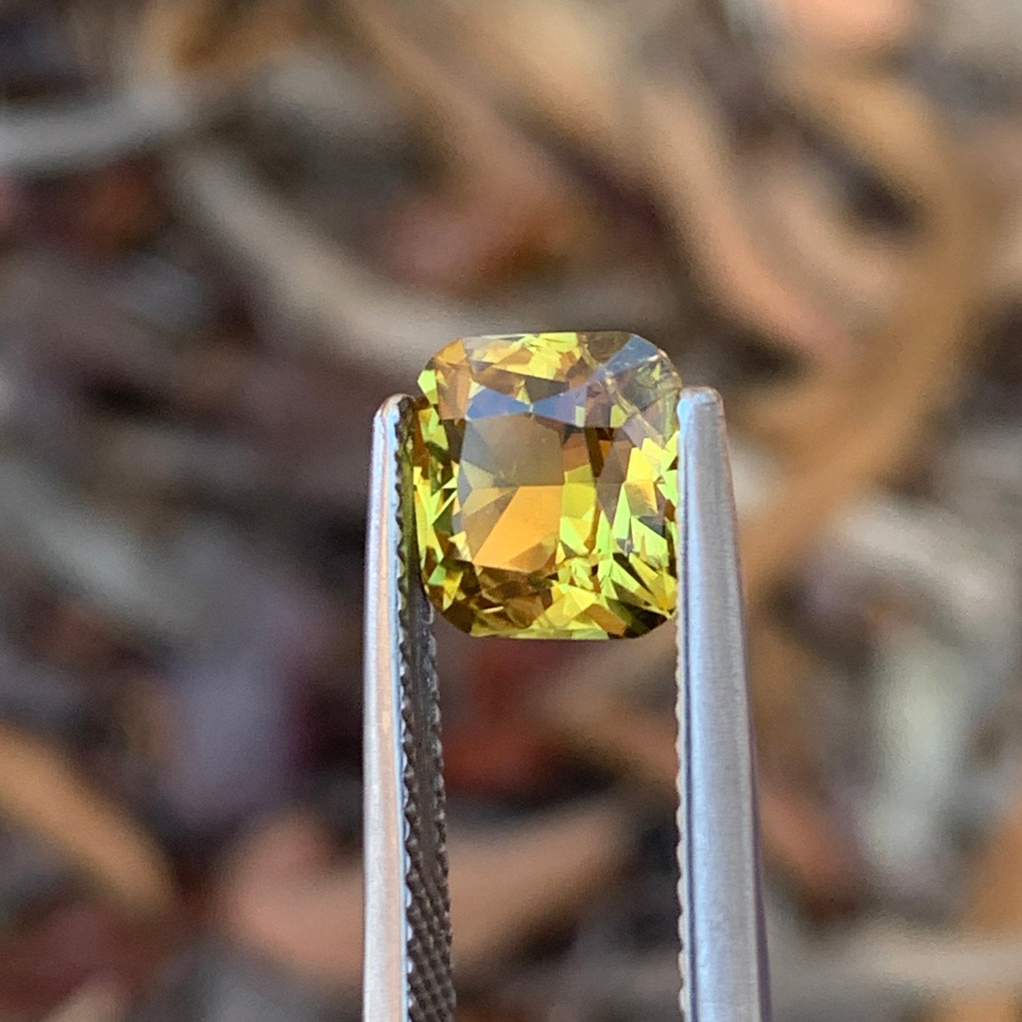 2.65ct Golden Yellow Sapphire Cushion