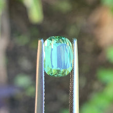 2.71ct Light Yellow Green Sapphire, Cushion