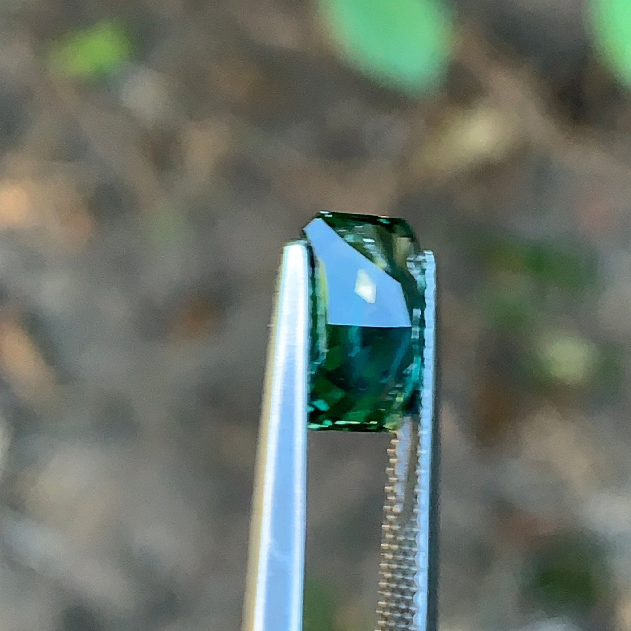 2.77ct Teal Green Sapphire, Rectangular