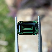 2.79ct Green Australian Sapphire, Emerald Shape
