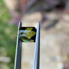 2.79ct Green Australian Sapphire, Emerald Shape