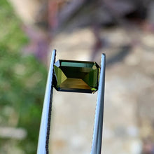 2.79ct Green Australian Sapphire, Emerald Shape