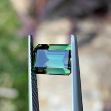 2.79ct Green Australian Sapphire, Emerald Shape