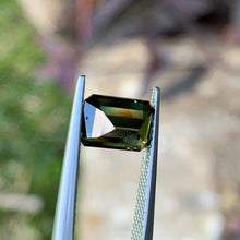 2.79ct Green Australian Sapphire, Emerald Shape