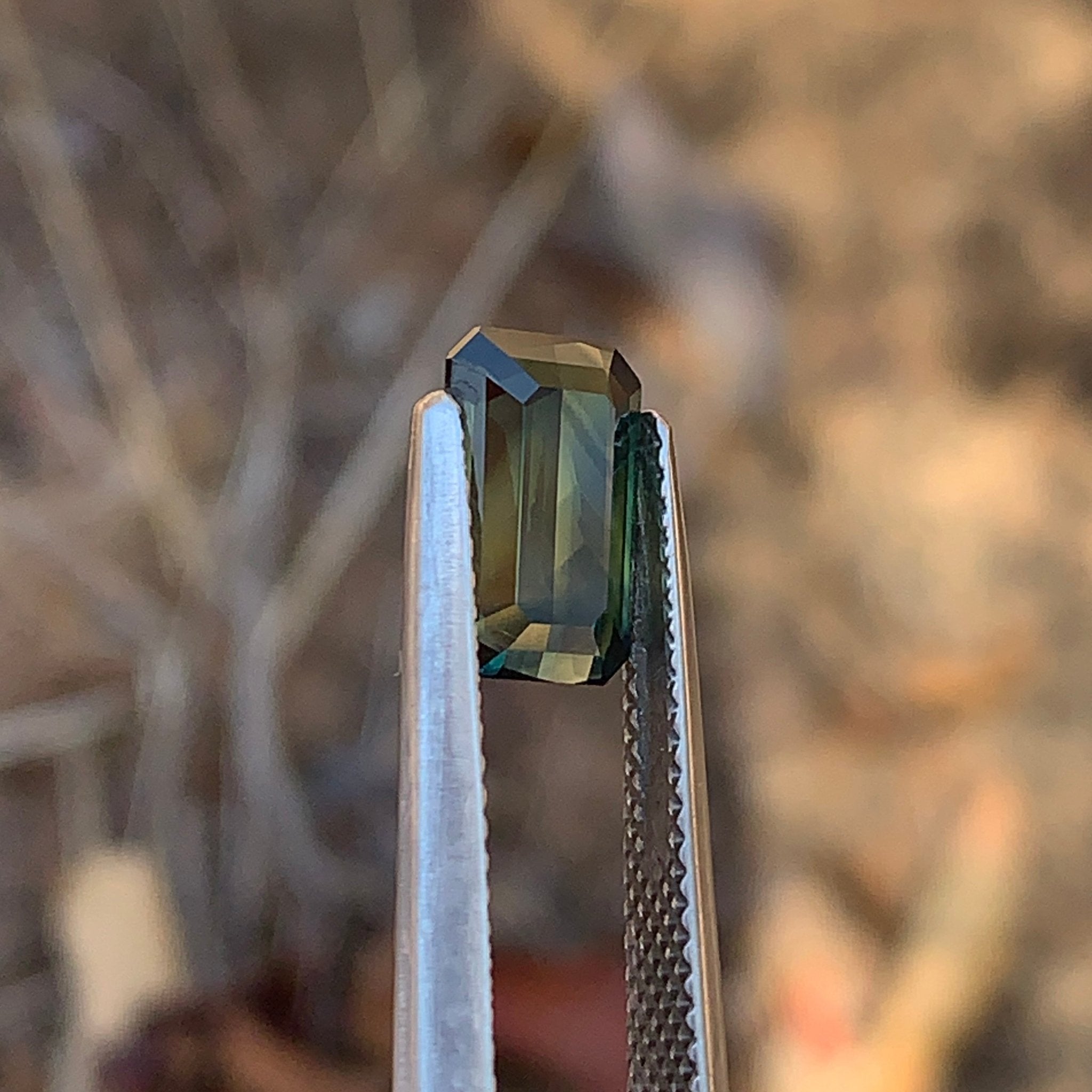 2.7ct Parti Sapphire Rectangular