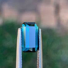 2.83ct Blue Green Parti Sapphire, Emerald