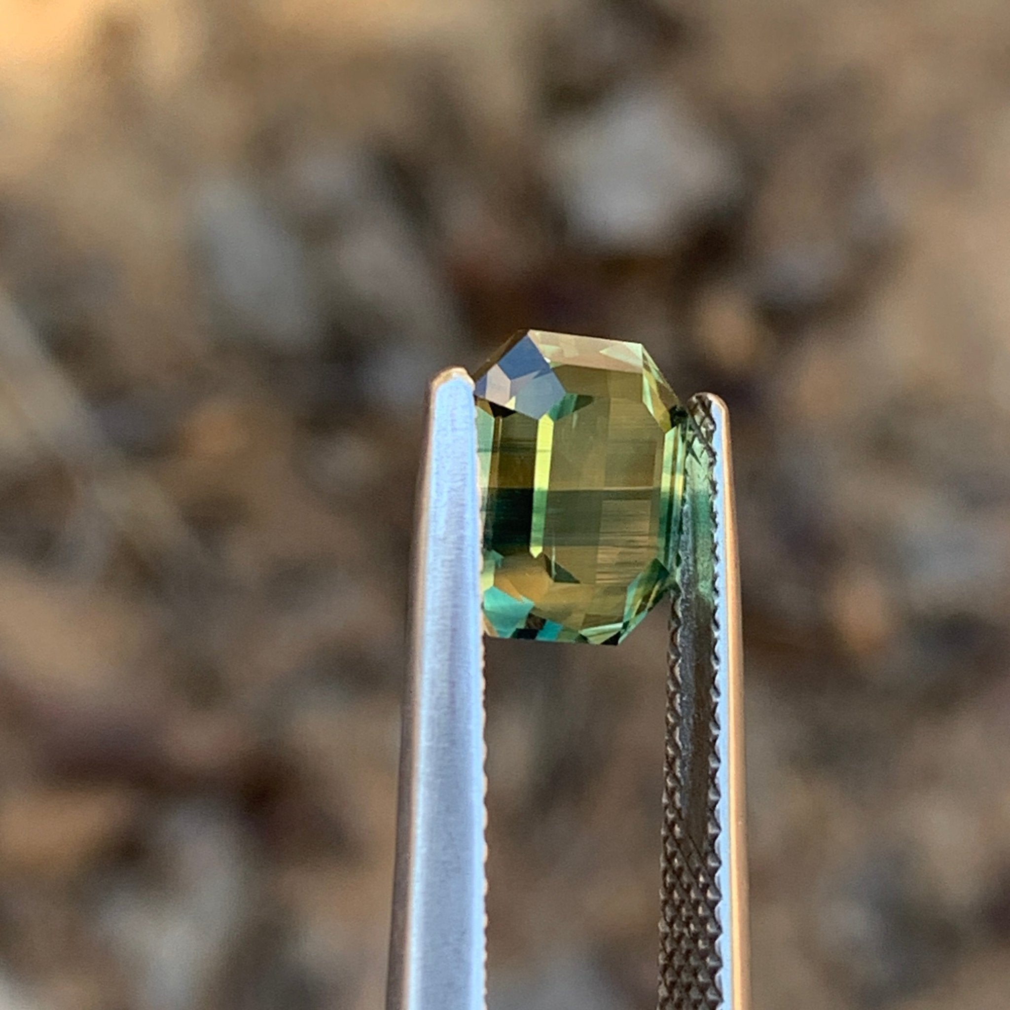 2.83ct Parti Sapphire Rectangular