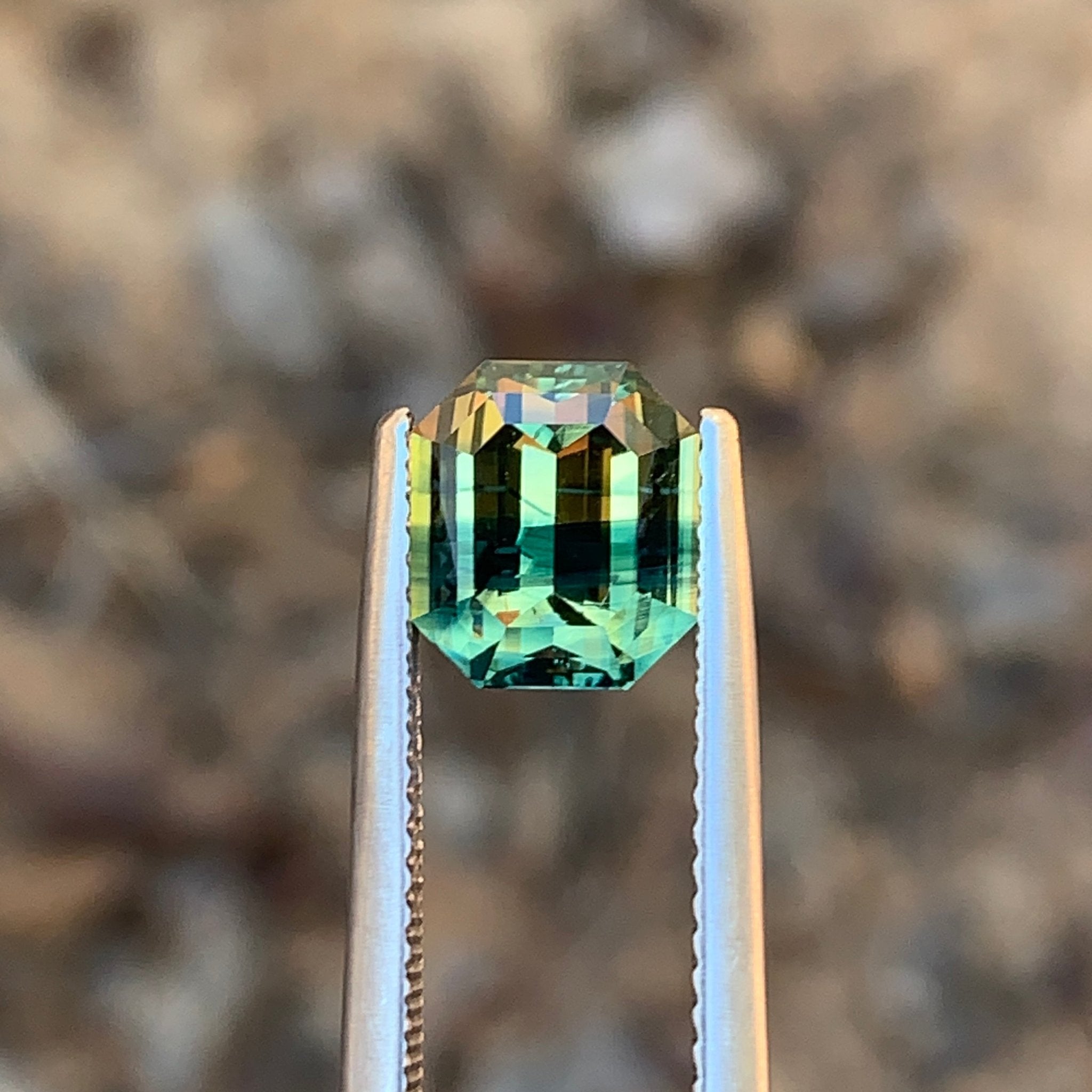 2.83ct Parti Sapphire Rectangular