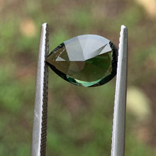 2.84ct Dark Green Sapphire, Pear