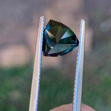 2.85ct Bluish Green Sapphire, Trillion