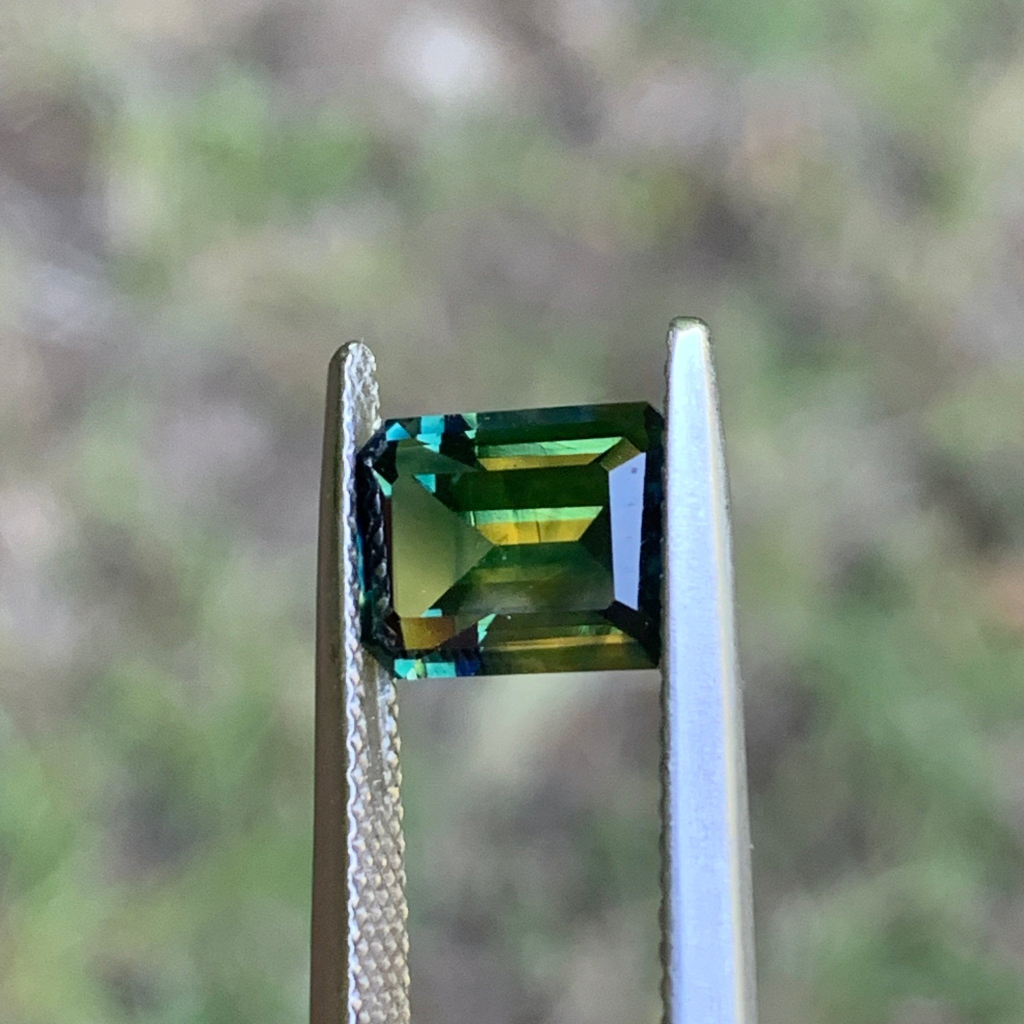 2.85ct Green Blue Sapphire, Rectangular