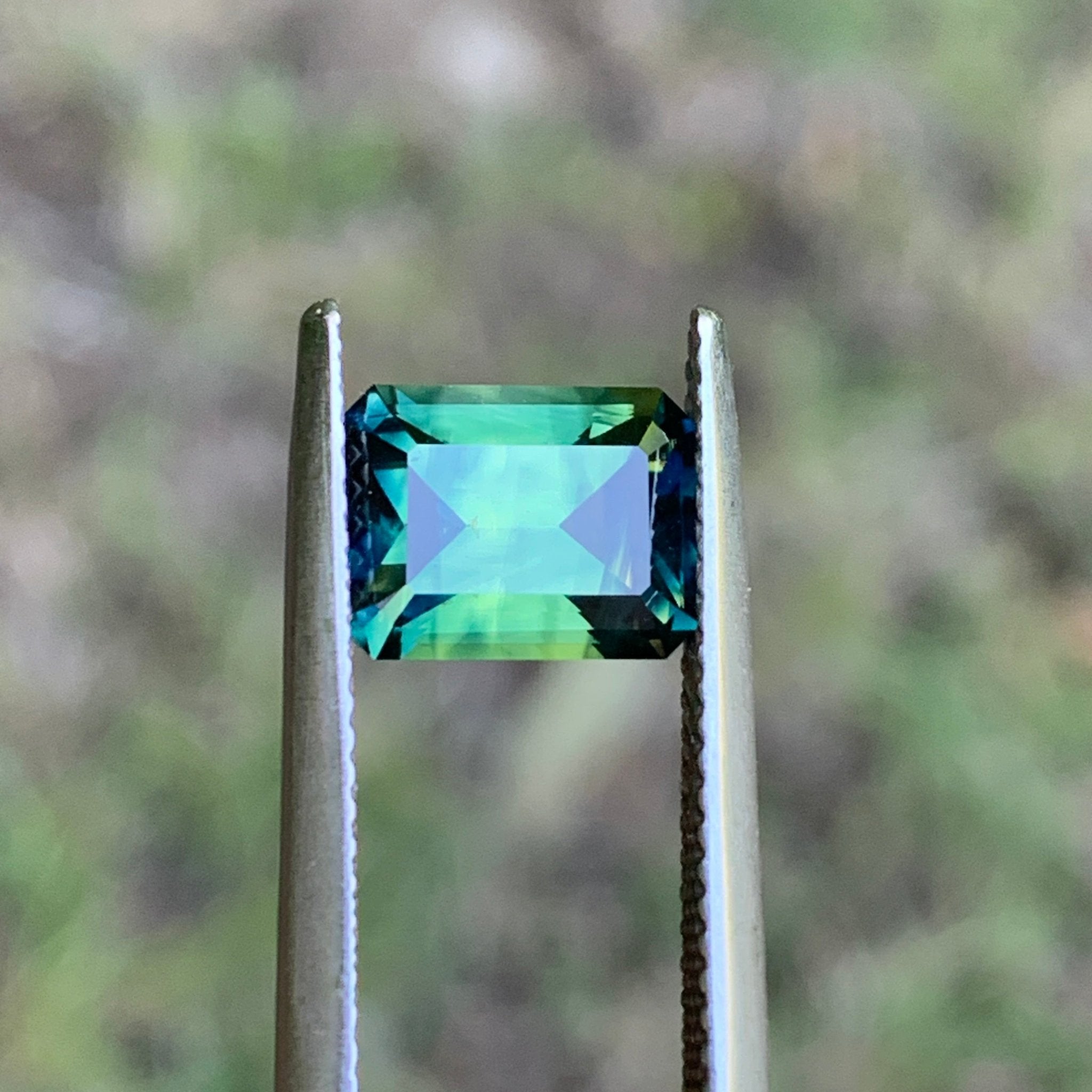 2.85ct Green Blue Sapphire, Rectangular