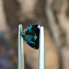 2.9ct Dark Blue Green Sapphire, Trillion