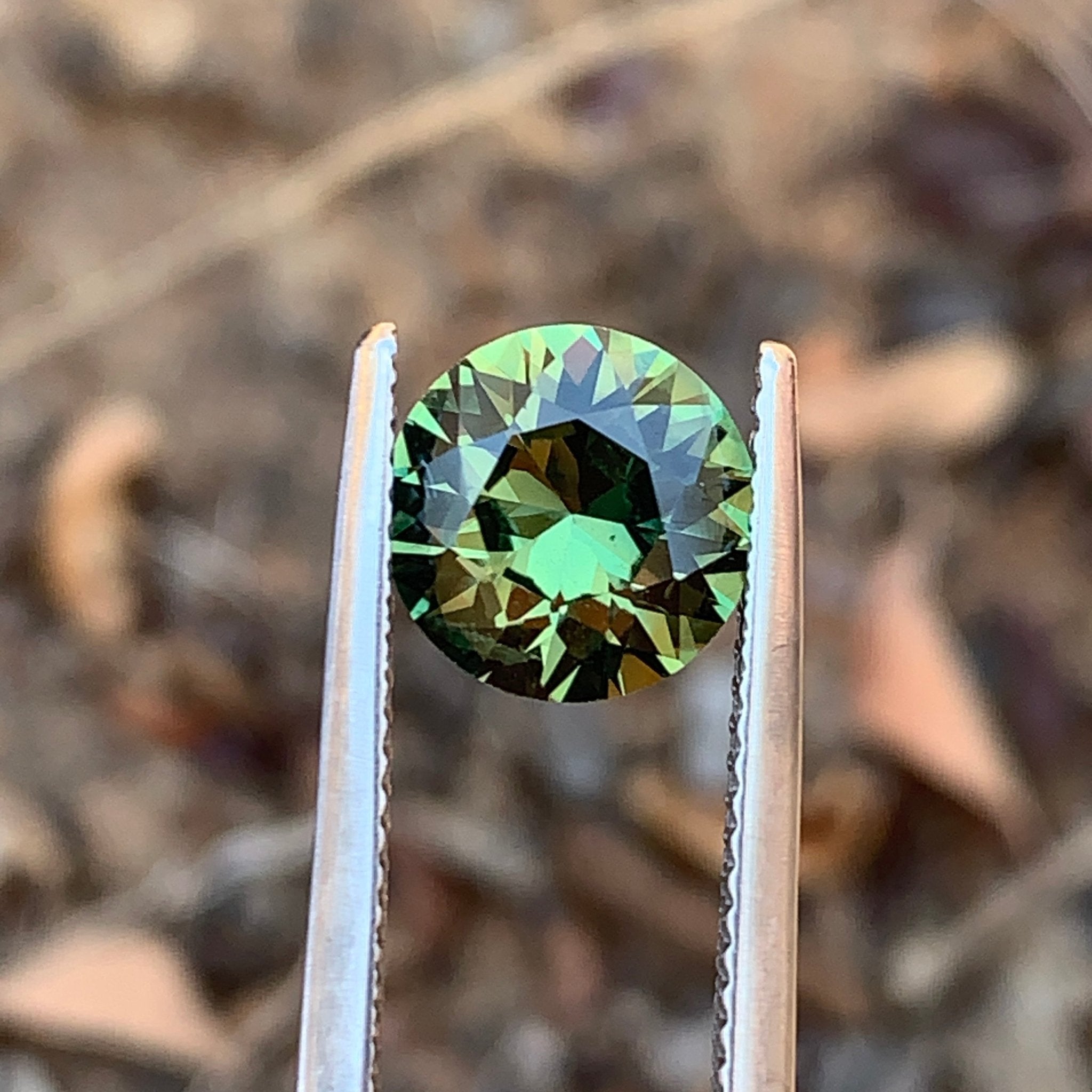 2.9ct Green Sapphire Round