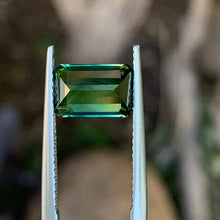 3.06ct Green Australian Sapphire, Emerald Shape