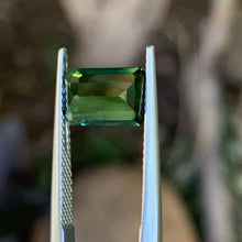 3.06ct Green Australian Sapphire, Emerald Shape