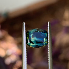 3.25ct Teal/Yellow Parti Sapphire, Cushion