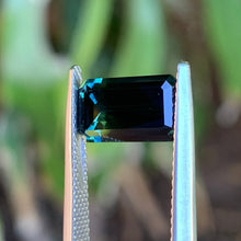 3.32ct Blue Parti Sapphire, Emerald Shape