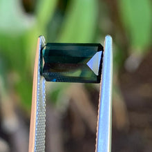3.32ct Blue Parti Sapphire, Emerald Shape