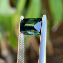 3.32ct Blue Parti Sapphire, Emerald Shape