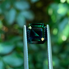 3.32ct Dark Green Blue Sapphire, Octagon